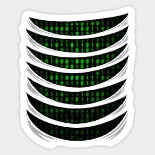 Binary Code Inside Sticker